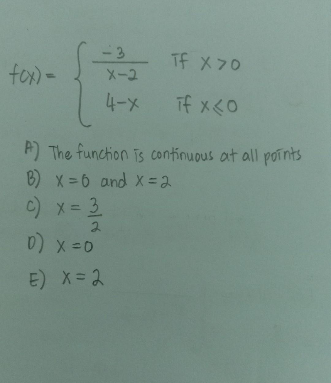 Get All Points Where The Function Is Discontinuous If Any 1
