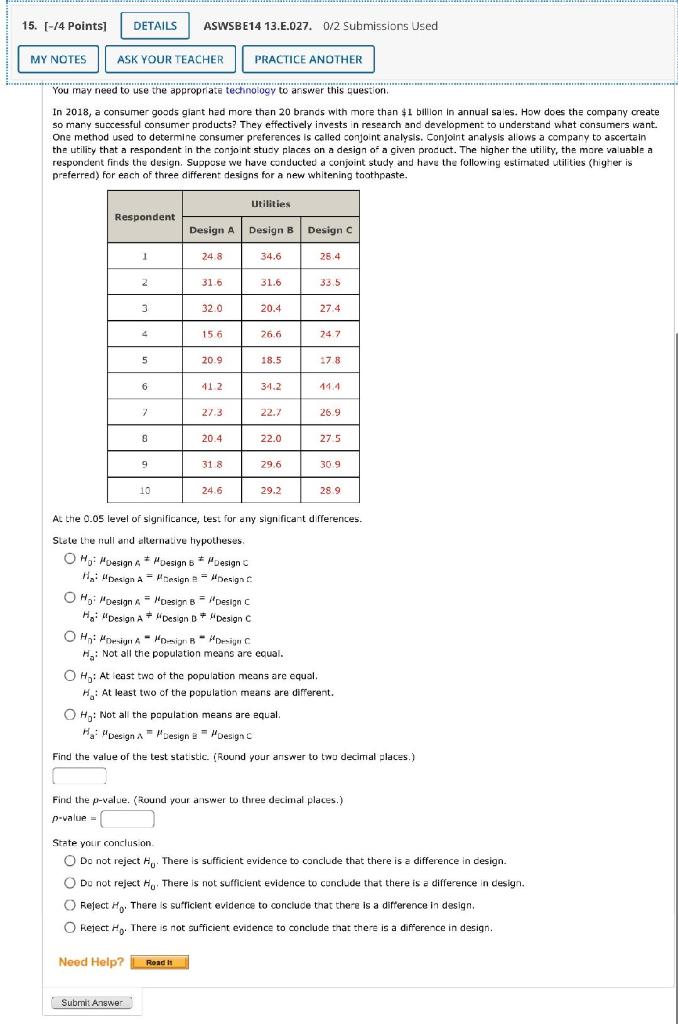 15 4 Points My Notes Details Aswsbe14 13 E 027 0 2 Submissions Used Ask Your Teacher Practice Another You May Need 1