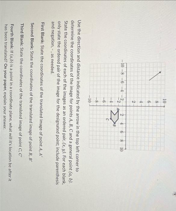 10 8 6 4 10 115 8 D 4 2 6 8 10 A 2 C B 6 8 10 Use The Direction And Distance Indicated By The Arrow In The Top Lef 1