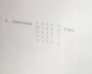 5 Determine 1220 3 01204 2 1 1 5 Pts 1