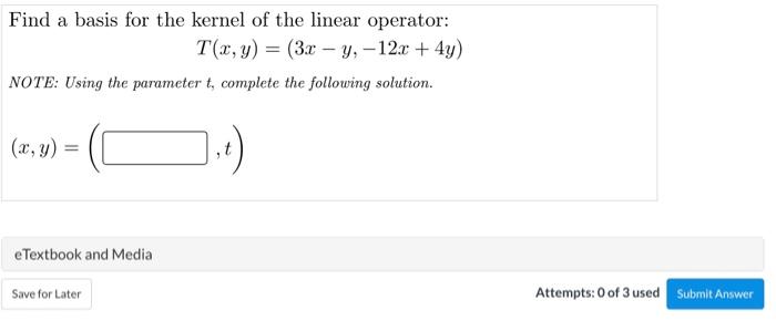 Current Attempt In Progress Let T Be Multiplication By The Matrix A Find The Rank And Nullity Of T 7 4 76 1 A 6 Ra 2