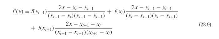 Q3 30p Find Df Dx At X 0 By Using Three Measurement Points In The Table Use The First Derivative Approximation Formul 2