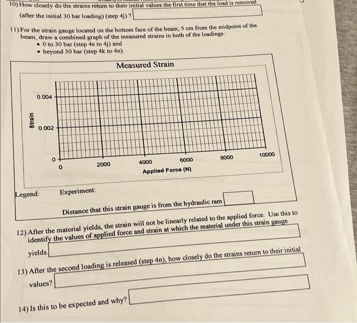 Laboratory Report Template Experiment 1 Measuring The Strain Of A Bar Under Bending 1 In Step 2 G What Values Did Yo 7