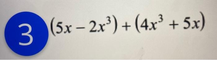 3 5x 2x 4x 5x 1