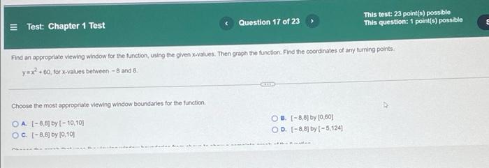 Test Chapter 1 Test Write The Equation Of The Function If Its Rate Of Change Is 13 And Its Initial Value Is 14 Questi 30
