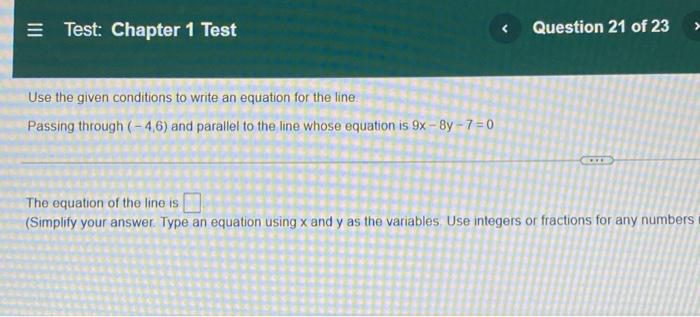 Test Chapter 1 Test Write The Equation Of The Function If Its Rate Of Change Is 13 And Its Initial Value Is 14 Questi 36