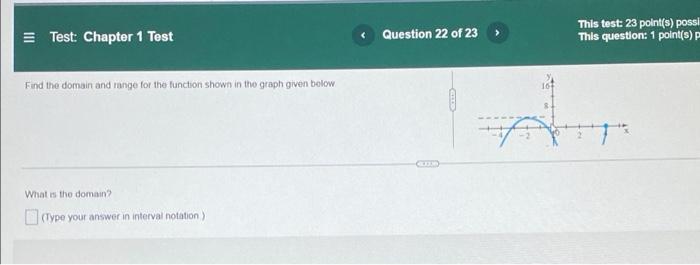 Test Chapter 1 Test Write The Equation Of The Function If Its Rate Of Change Is 13 And Its Initial Value Is 14 Questi 37