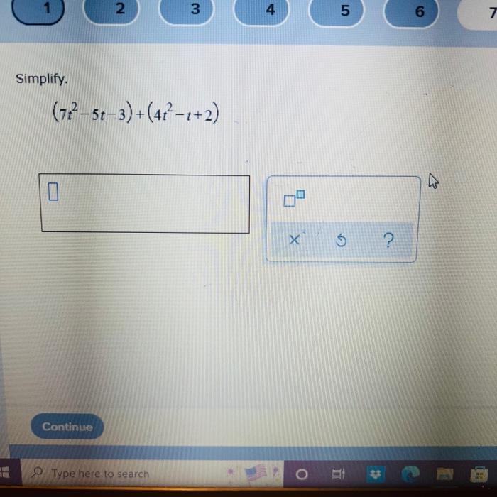 H Calculate 7x106 2x10 Write Your Answer In Scientific Notation Type Here To Search 1 K10 X O Simplify 7w 9w 10