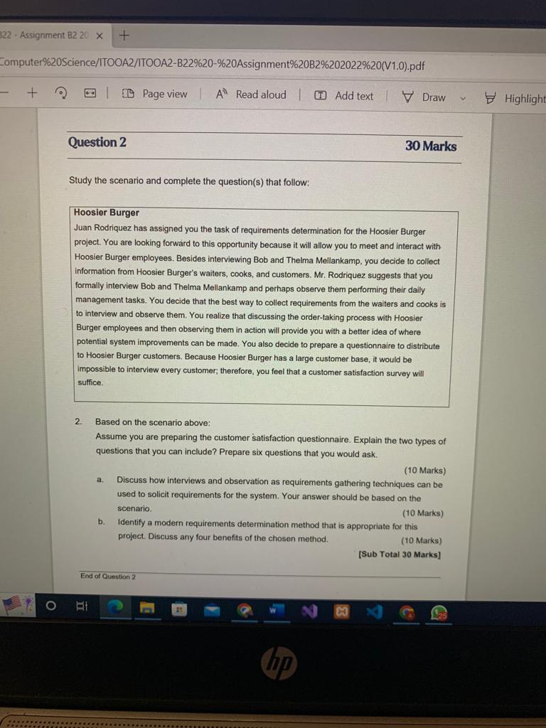 322 Assignment B2 20 X Computer 20science Itooa2 Itooa2 B22 20 20assignment 20b2 202022 20 V1 0 Pdf Page View A R 1