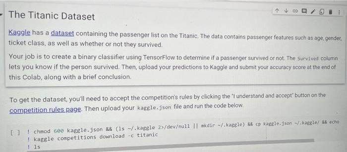 The Titanic Dataset Kaggle Has A Dataset Containing The Passenger List On The Titanic The Data Contains Passenger Fe 1