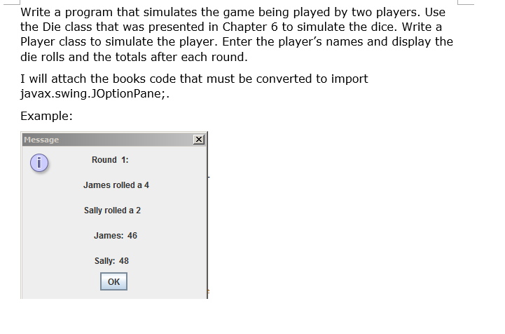 I Need This Java Code Translated Into Joptionpane I Have A Few Sepearate Text Documents That Make Up A Program That I 3