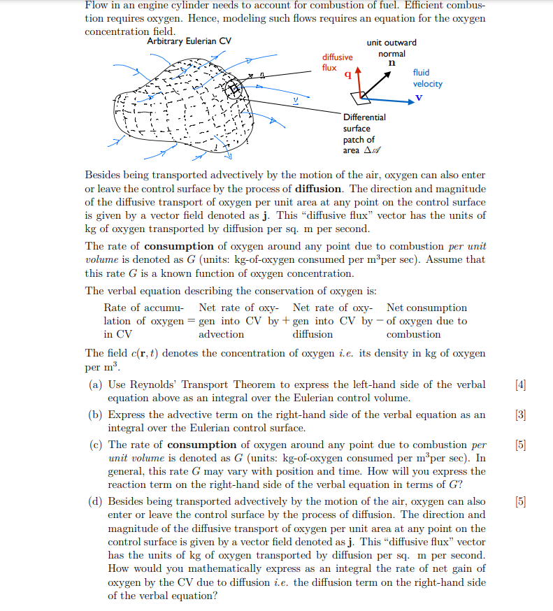 Flow In An Engine Cylinder Needs To Account For Combustion Of Fuel Efficient Combus Tion Requires Oxygen Hence Model 1
