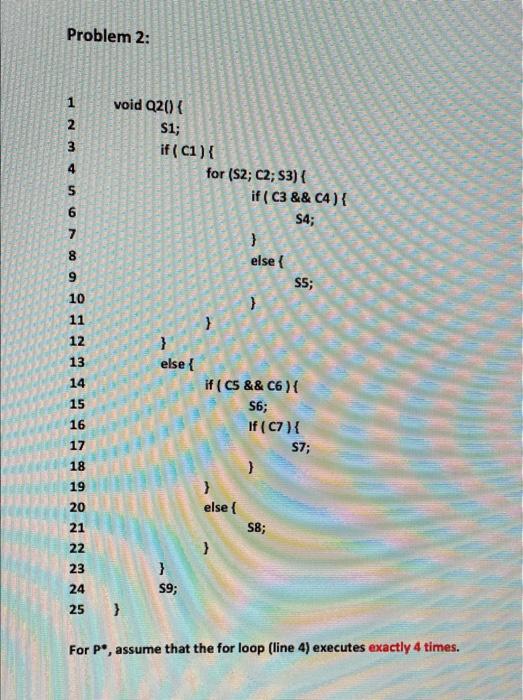 1 15 Points Draw The Program Graph You Must Use Line Numbers To Label All Nodes In The Graph Do Not Use The Stateme 2