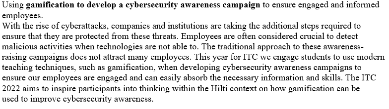 Using Gamification To Develop A Cybersecurity Awareness Campaign To Ensure Engaged And Informed Employees With The Rise 1