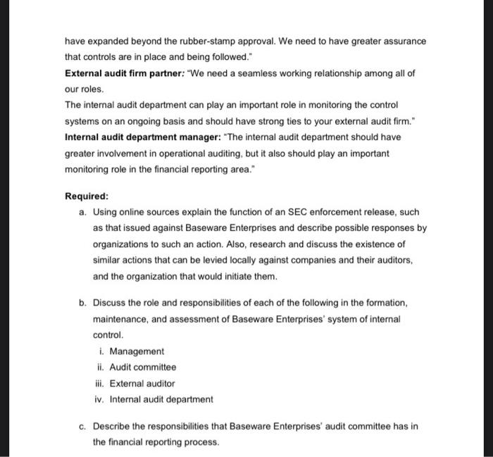 Section 1 Baseware Enterprises A Creator Of Database Application Packages Is A Publicly Held Company Whose Stock Is Tr 3