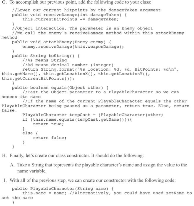 Exercise 1 Creating The Playablecharacter Class We Will Now Be Creating The Playablecharacter Class This Class Will Co 2