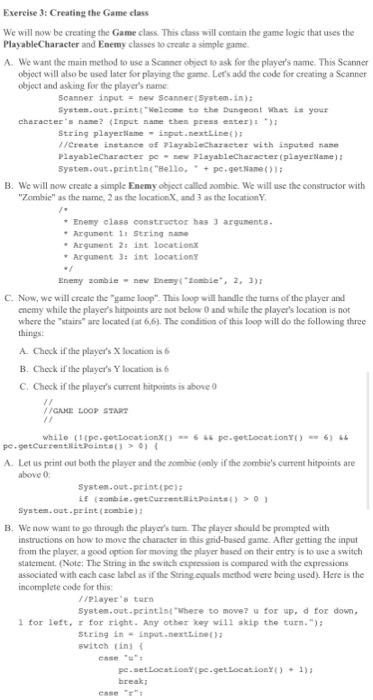 Exercise 1 Creating The Playablecharacter Class We Will Now Be Creating The Playablecharacter Class This Class Will Co 4