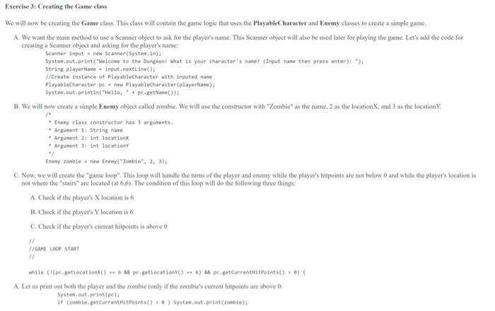 Exercise 1 Creating The Playablecharacter Class We Will Now Be Creating The Playablecharacter Class This Class Will Co 12