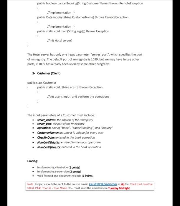 Rules Assumed Programming Language Is Java Code That Is Handed In And Does Not Compile Will Not Be Graded So Please 3