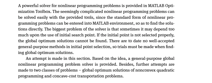 Many Nonconvex Quadratic Programming Benchmark Problems Are Provided In 22 These Problems Cannot Be Solved With The Q 2