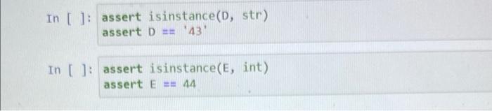 Ii 3 Types And Operators 9 Points Each The Variables X And Y Are Set For You In The Next Read Only Cell Use Only The 2