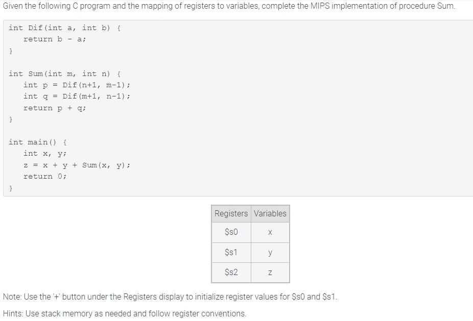 Do Not Copy And Paste The Other Answers On Chegg 12 10 Lab Nested Procedures Addi Sp Zero 6000 Assume Stack Me 1