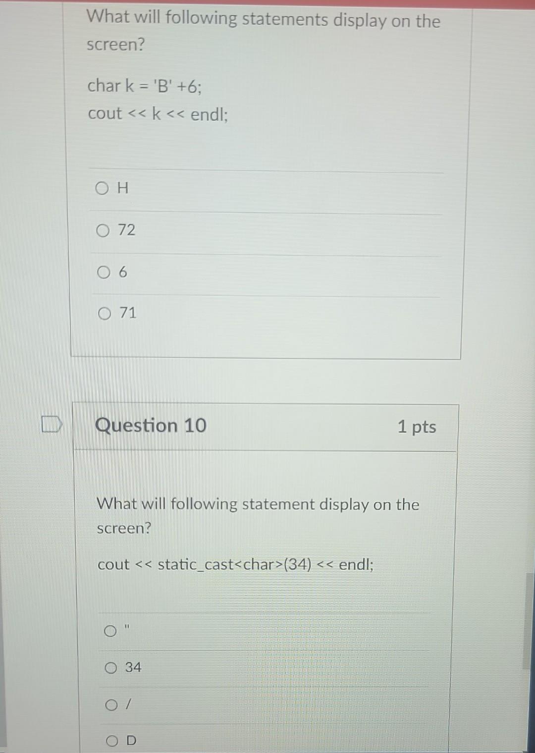 D Assume You Do Not Know The Ascii Code Of The Dollar Sign Write A C Statement That Allow You To See Its The Ascii 5