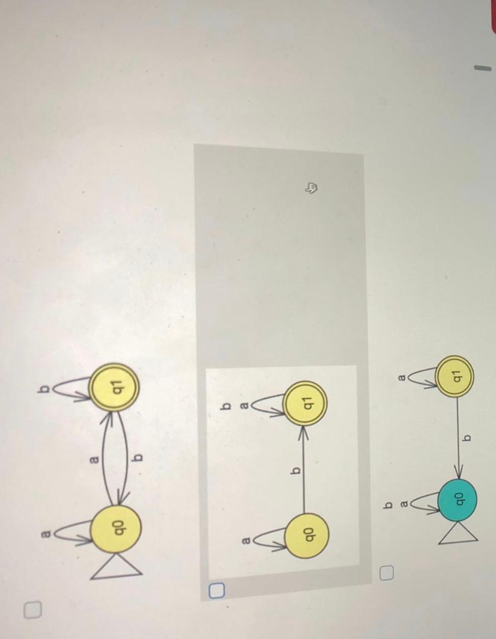 Which Machine S Is Are Not Dfas If Any A Ub Q2 A S 90 91 A Q1 B Ob Ob B A A B A Lb Q1 A Q1 2
