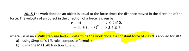 20 15 The Work Done On An Object Is Equal To The Force Times The Distance Moved In The Direction Of The Force The Veloc 1