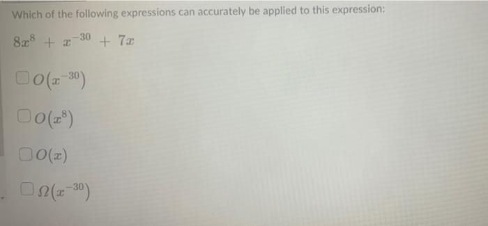 Which Of The Following Expressions Can Accurately Be Applied To This Expression 8x8 X 30 0 X 30 00 28 00 X X 3 1