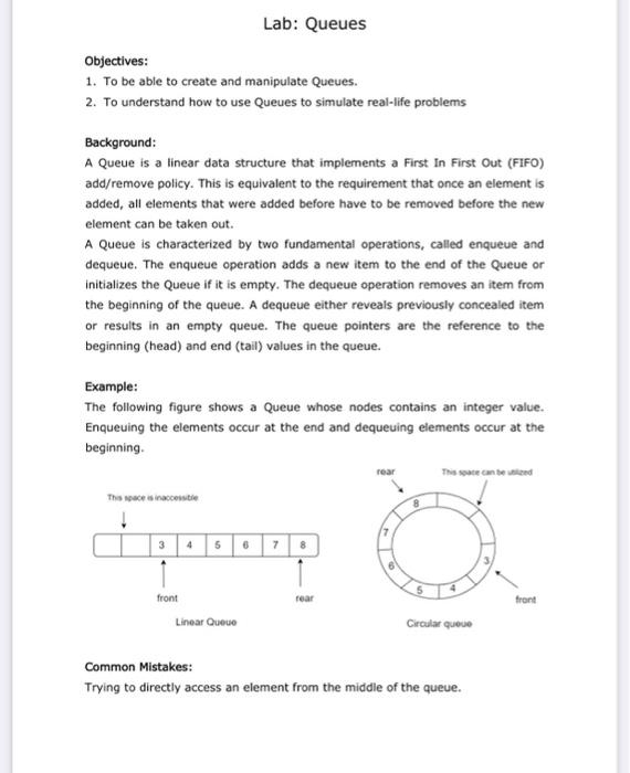 Objectives 1 To Be Able To Create And Manipulate Queues 2 To Understand How To Use Queues To Simulate Real Life Prob 2