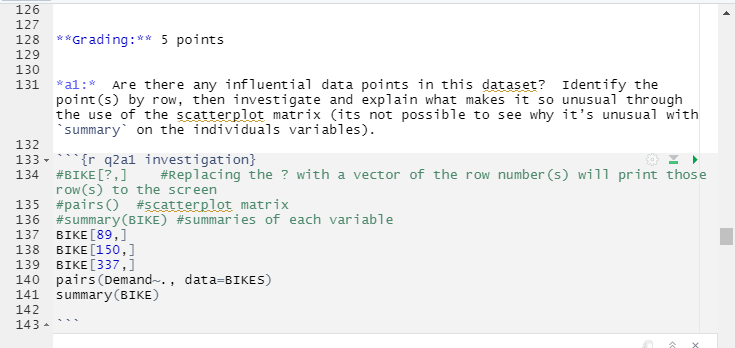 How Do I Make A Vector In R Studio To Match This For The Three Lines Of Code Labeled With The Bike Variable How Would 1