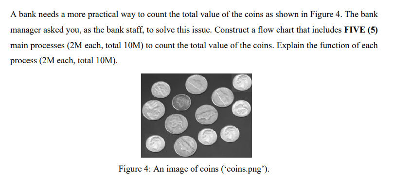 A Bank Needs A More Practical Way To Count The Total Value Of The Coins As Shown In Figure 4 The Bank Manager Asked You 1
