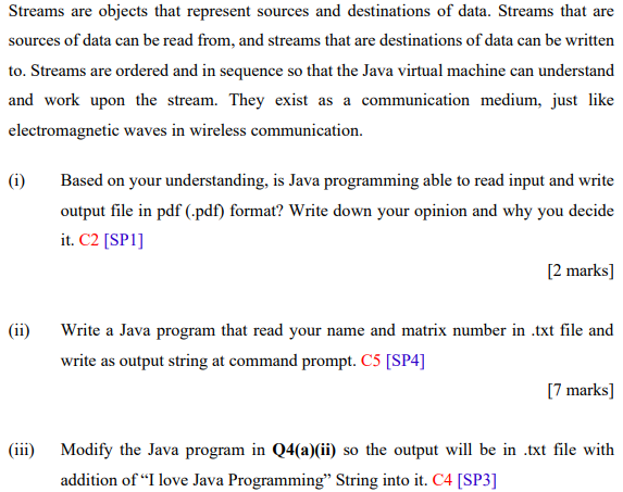 Streams Are Objects That Represent Sources And Destinations Of Data Streams That Are Sources Of Data Can Be Read From 1