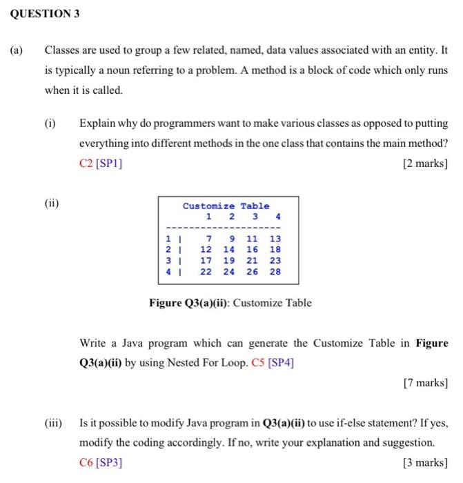 Question 3 A Classes Are Used To Group A Few Related Named Data Values Associated With An Entity It Is Typically A 1