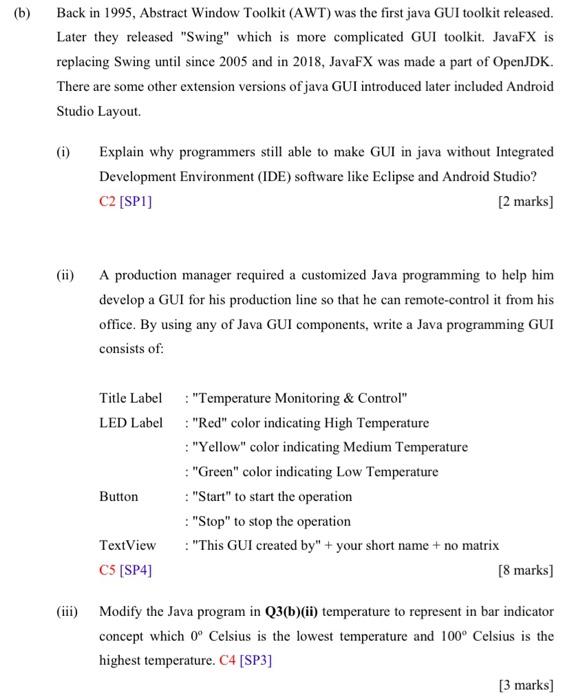 B Back In 1995 Abstract Window Toolkit Awt Was The First Java Gui Toolkit Released Later They Released Swing Whi 1