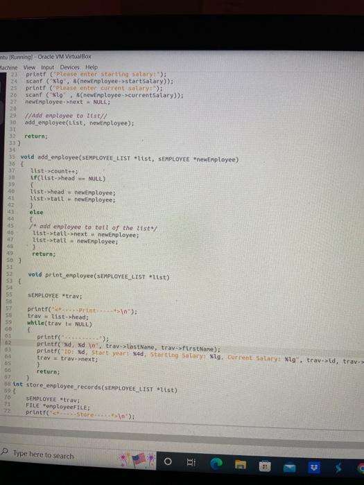 A Eric Eric Virtualbox Gcc Employee Co Test Employee C In Function Add Employee Employee C 46 23 Warning Assign 4