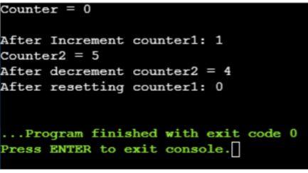 In C Please Define A Class Countertype To Implement A Counter Your Class Must Have A Private Data Member Counter Of 1