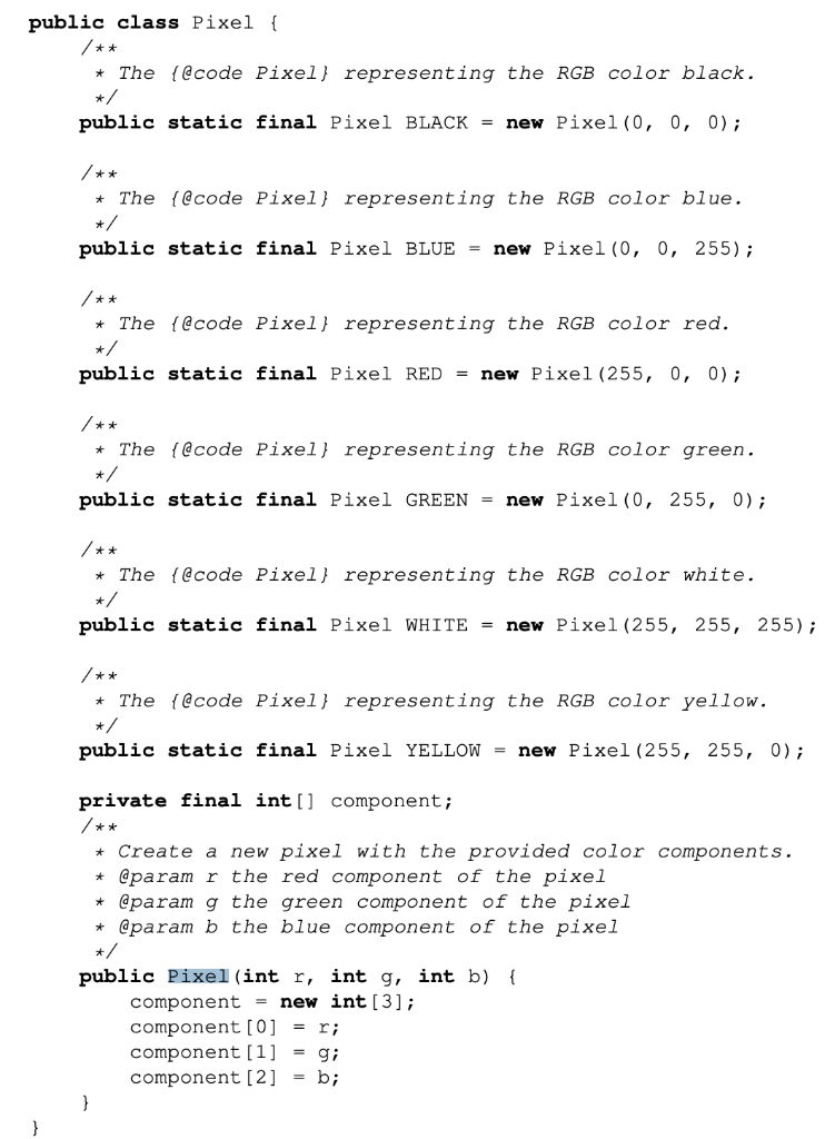 Implement A Static Java Method Called Calculatescore That Takes In A Two Dimensional Array Of Colors And A Target Color 1