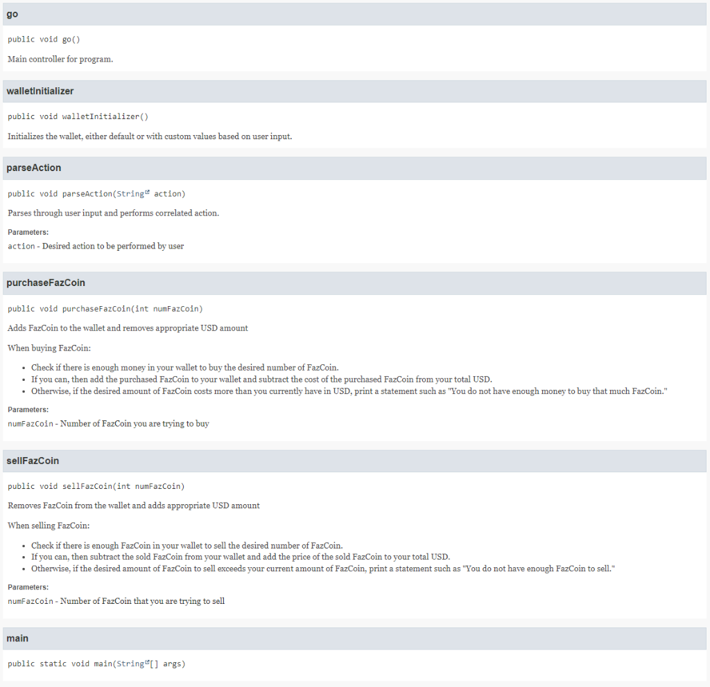 Go Public Void Go Main Controller For Program Walletinitializer Public Void Walletinitializer Initializes The Walle 1