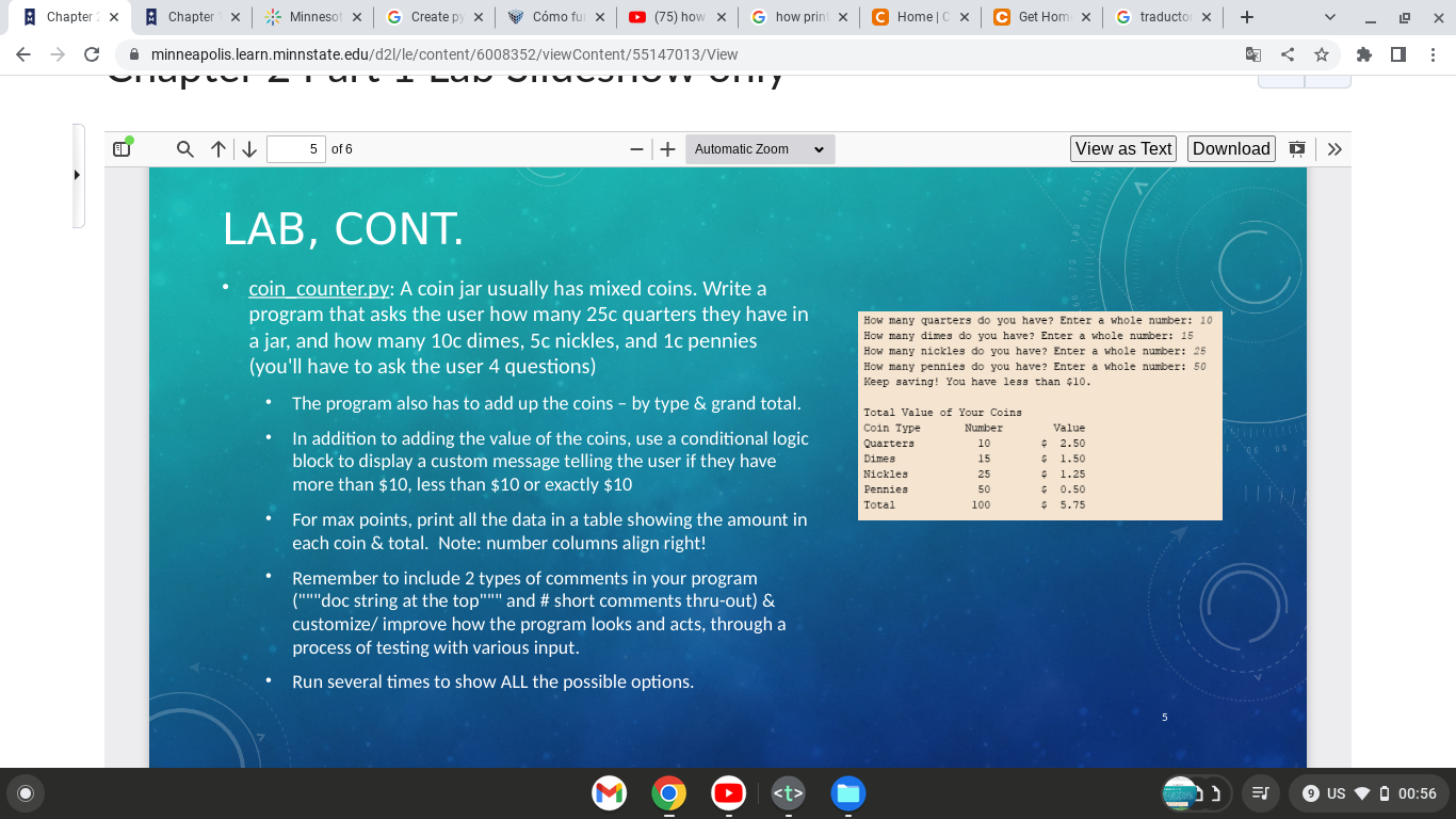 Chapter 2 X C Chapter 1 X Timp Minneapolis Learn Minnstate Edu D2l Le Content 6008352 Viewcontent 55147013 View Q 1