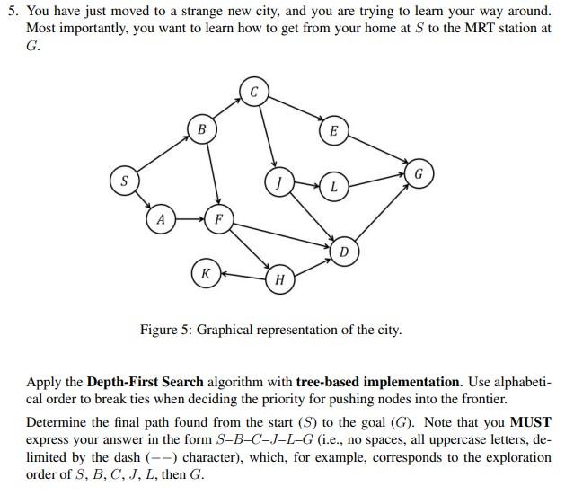 5 You Have Just Moved To A Strange New City And You Are Trying To Learn Your Way Around Most Importantly You Want To 1