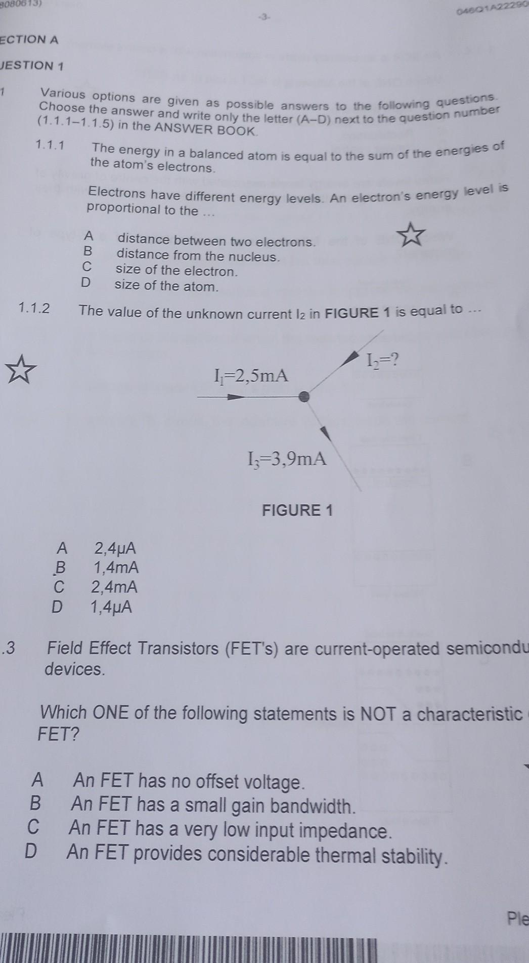 An Electrons Energy Level Is Proportional To 1