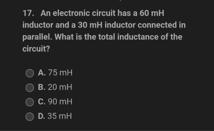 20 What Is The Typical Maximum Working Voltage Of A Solid Electrolyte Tantalum Capacitor A 125 Vdc B 200 Vdc C 150 2