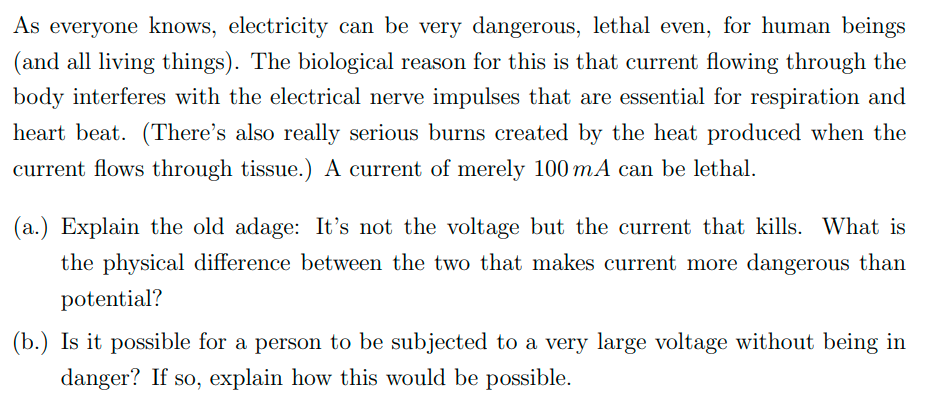 As Everyone Knows Electricity Can Be Very Dangerous Lethal Even For Human Beings And All Living Things The Biologi 1