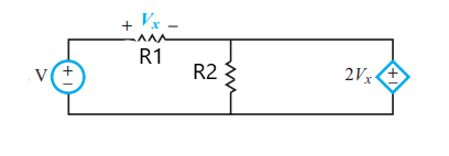 Determine The Power Supplied By The Independent Voltage Source In The Circuit Where V 12 R1 5 And R2 8 1
