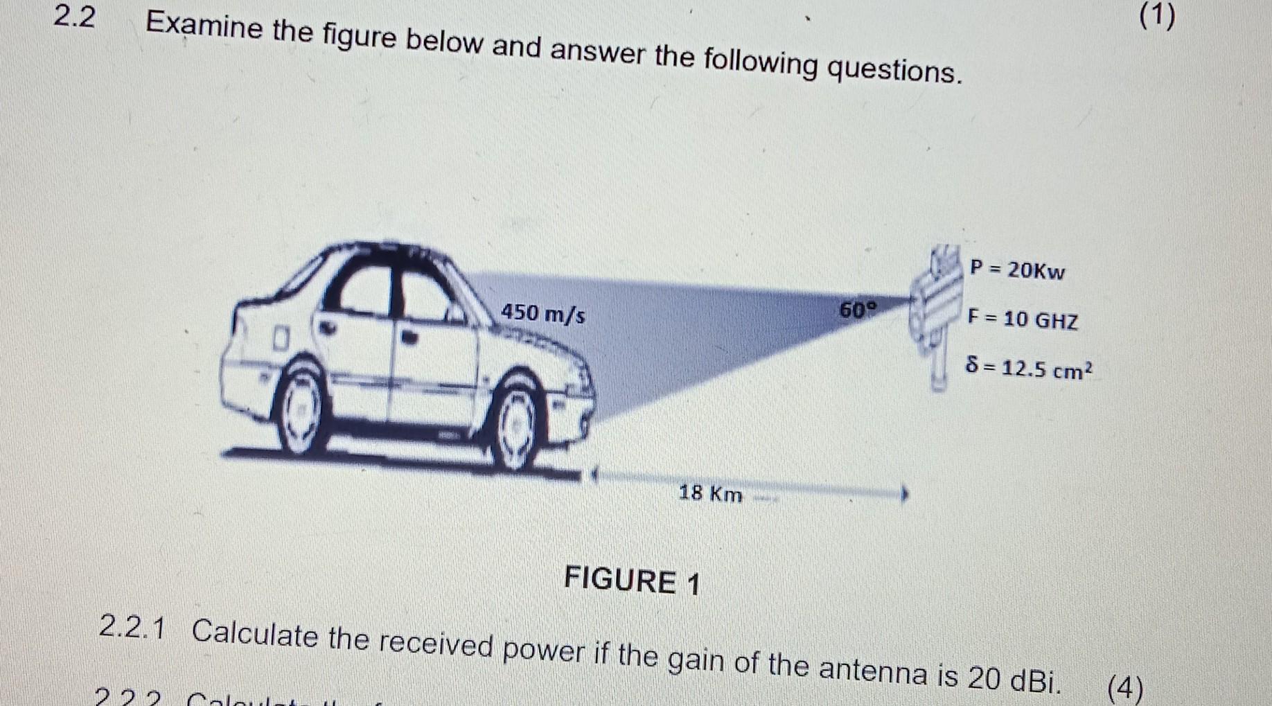 2 2 Examine The Figure Below And Answer The Following Questions 222 450 M S Calou 18 Km Figure 1 60 P 20kw F 10 Gh 1