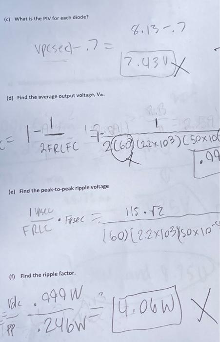 Use Figure 2 For Answering Questions A F 115 V Rms 60 Hz Pri 10 1 Ooooo 00000 What Is The Peak Secondary Voltage Pre 2
