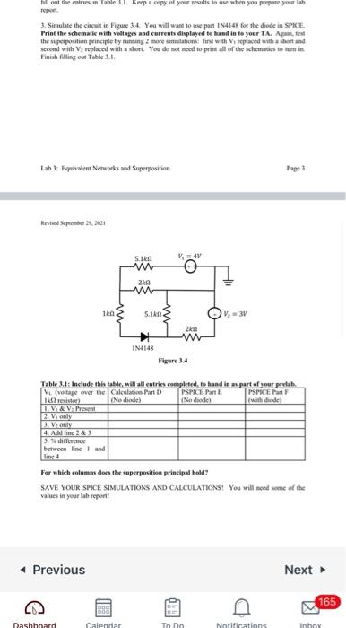 Revised September 29 2021 Prelab Read Lab 3 Before Beginning The Calculations For The Prelab Bold Items Must Be Turne 2