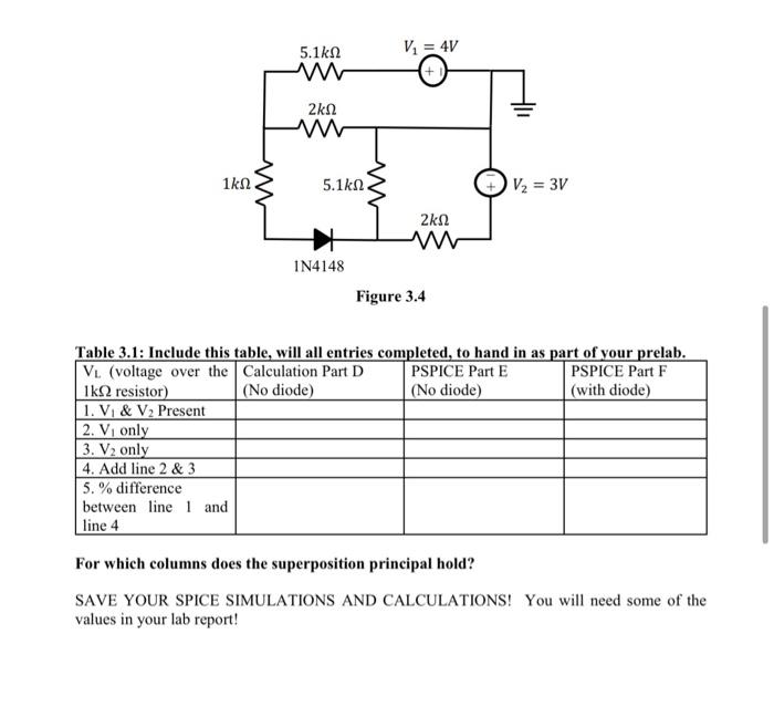 Prelab Read Lab 3 Before Beginning The Calculations For The Prelab Bold Items Must Be Turned In As Part Of Your Writt 2